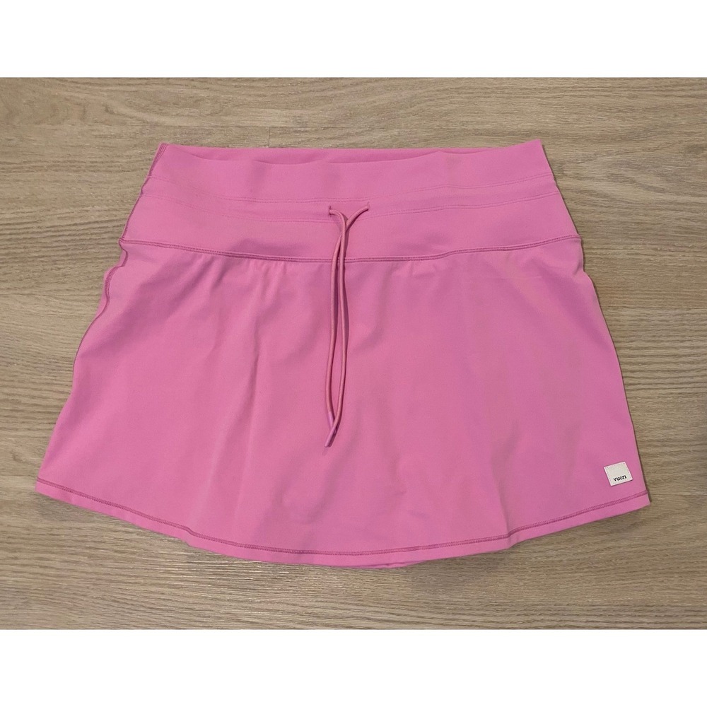 NWOT Vuori Daily Skirt L Azalea Pink Skort Tennis Pickleball Athleisure VW3102 - Picture 3 of 13